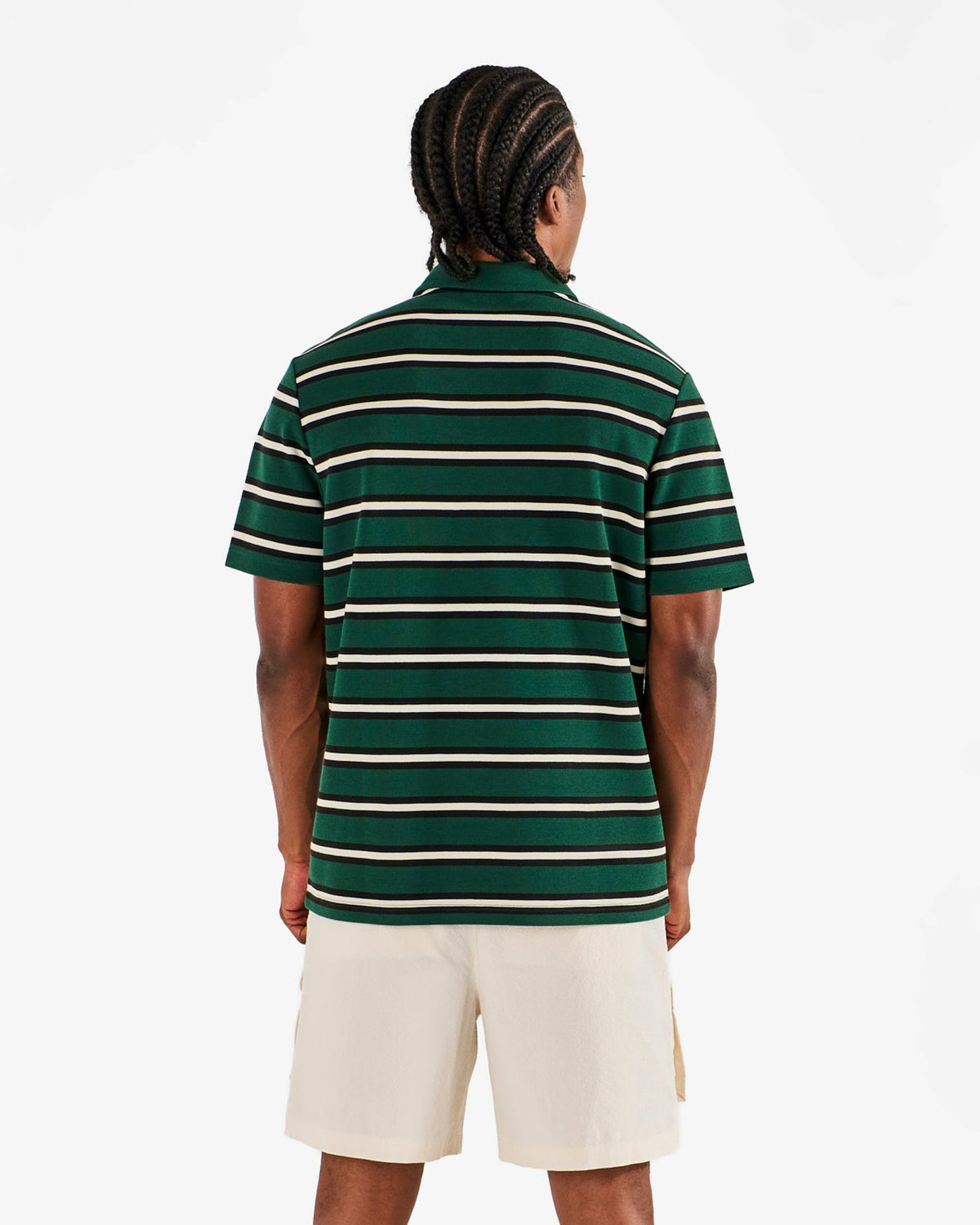 Fairway Bass Club Polo - Forest Stripe Malbon Men