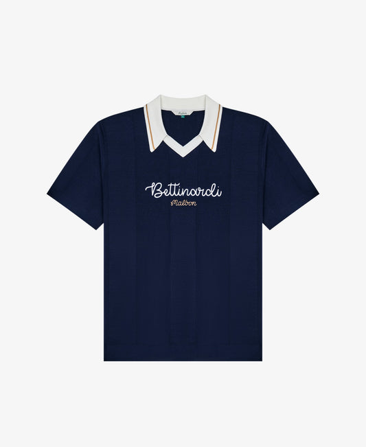 Bettinardi Knit Polo - Maritime Blue Malbon Men