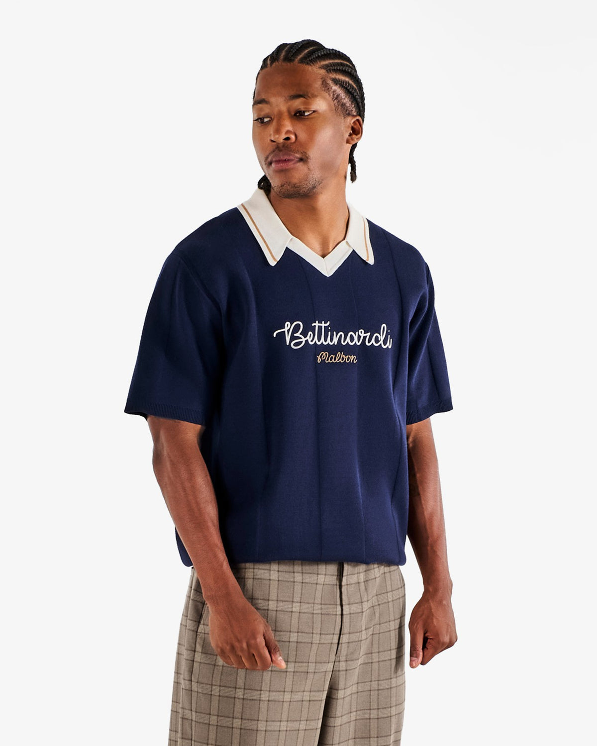 Bettinardi Knit Polo - Maritime Blue Malbon Men