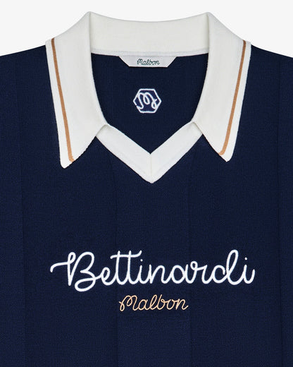 Bettinardi Knit Polo - Maritime Blue Malbon Men