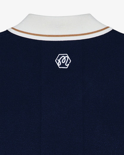 Bettinardi Knit Polo - Maritime Blue Malbon Men
