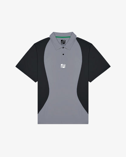 Performance Pique Polo - Light Black / Black Malbon Men