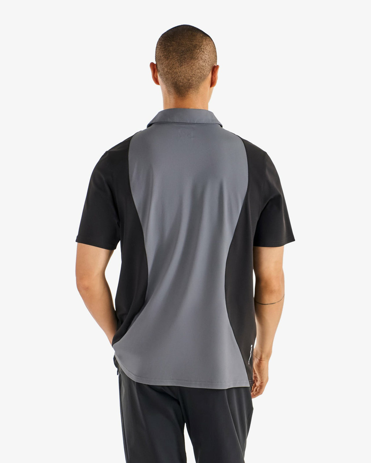 Performance Pique Polo - Light Black / Black Malbon Men