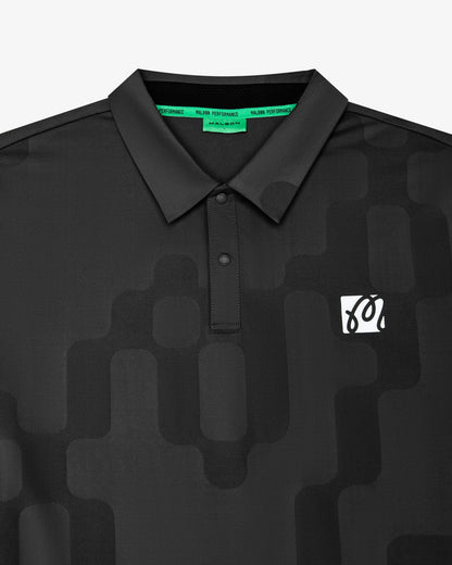 Performance Mesh Paneled Polo - Black Malbon Men