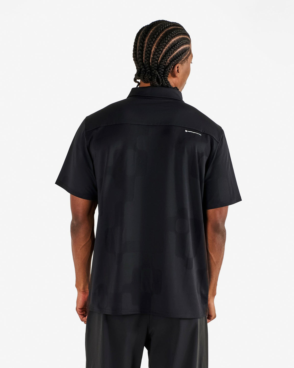 Performance Mesh Paneled Polo - Black Malbon Men