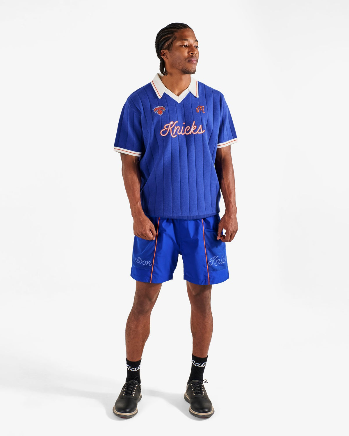 Knicks Uptown Knit Polo - Blue Malbon Men