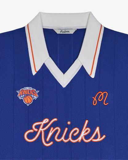 Knicks Uptown Knit Polo - Blue Malbon Men