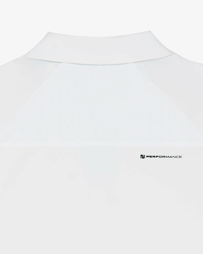Performance Zip Raglan Polo - White Malbon Men