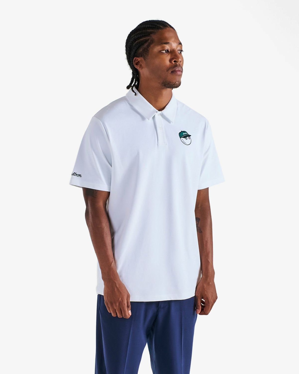 Fairway Baldwin Polo - White Malbon Men