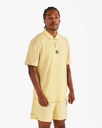 Performance Pique Polo - Mellow Yellow Malbon Men