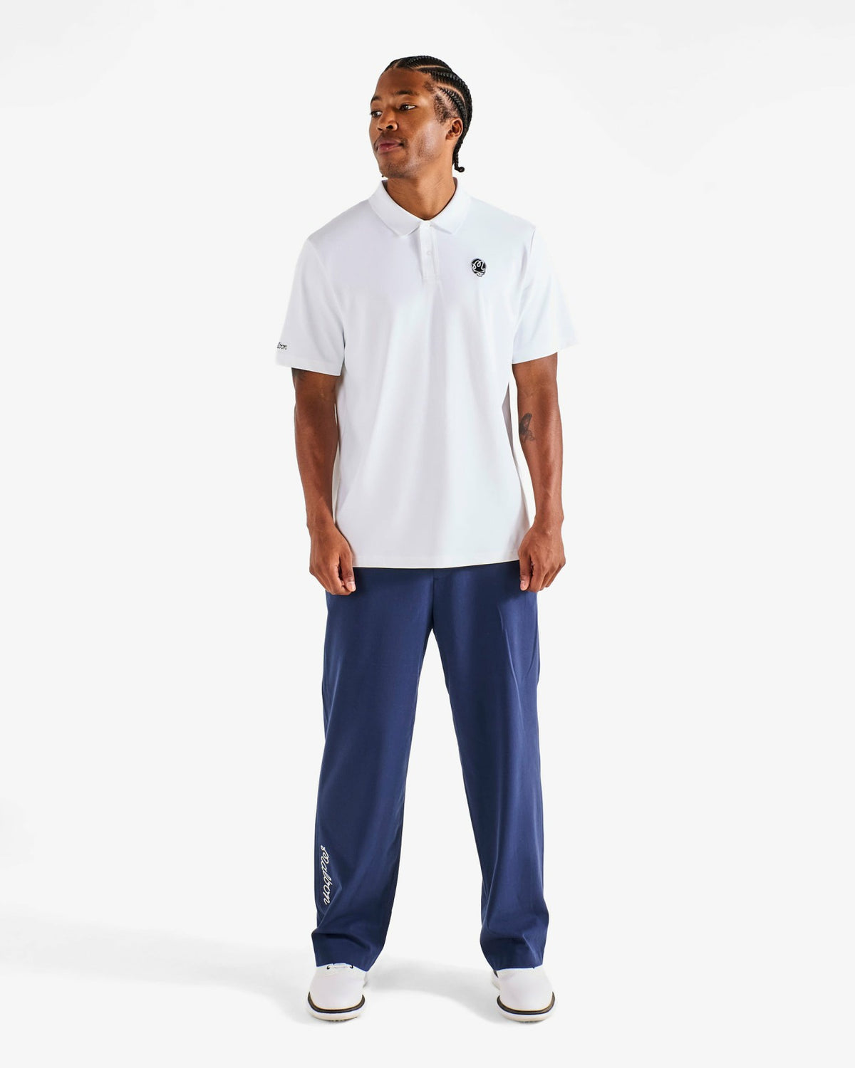 Grateful Dead Fairway Stealie Polo - White Malbon Men