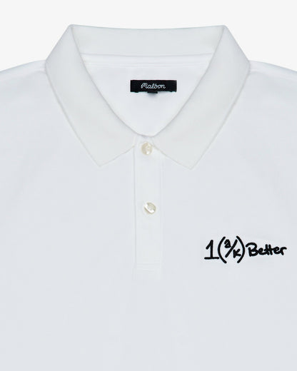 Ak 1% Paneled Performance Pique Polo - White Malbon Men