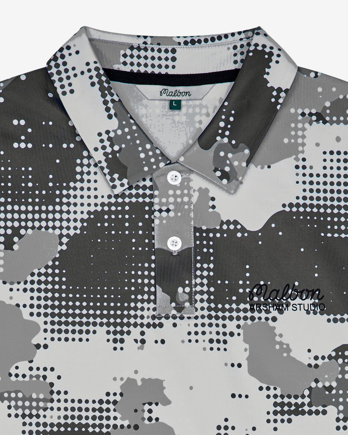 Arsham Fairway Stealth Polo - White Stealth Camo Malbon Men