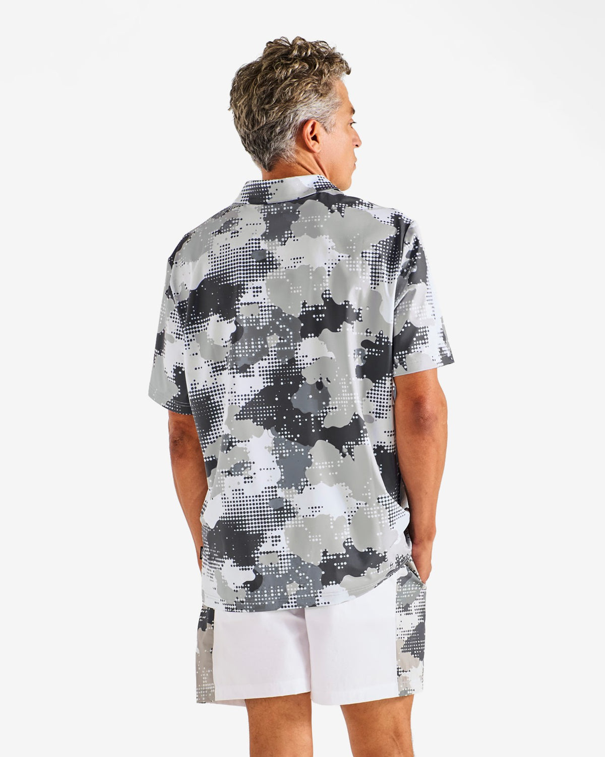 Arsham Fairway Stealth Polo - White Stealth Camo Malbon Men