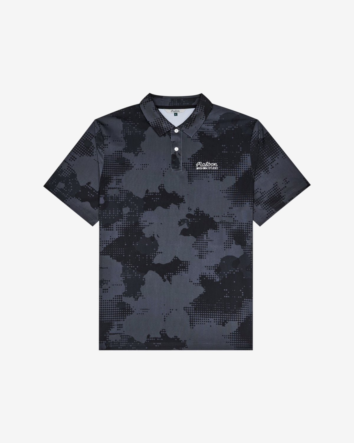 Arsham Fairway Stealth Polo - Black Stealth Camo Malbon Men