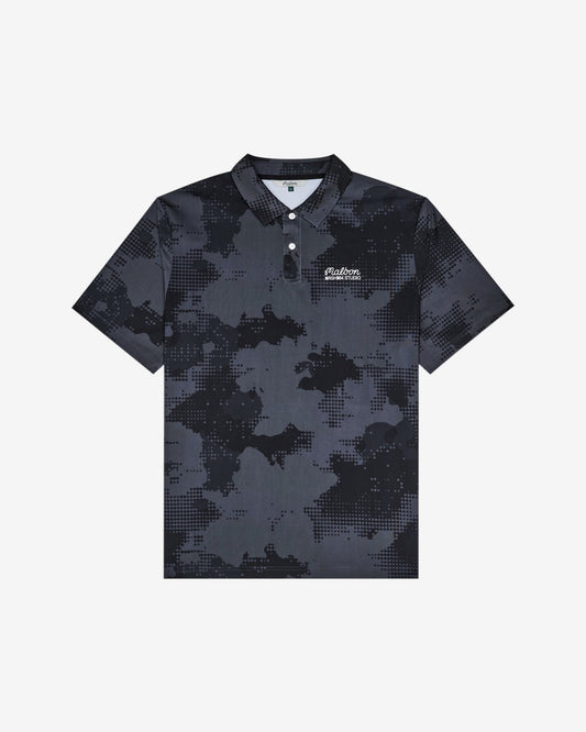 Arsham Fairway Stealth Polo - Black Stealth Camo Malbon Men