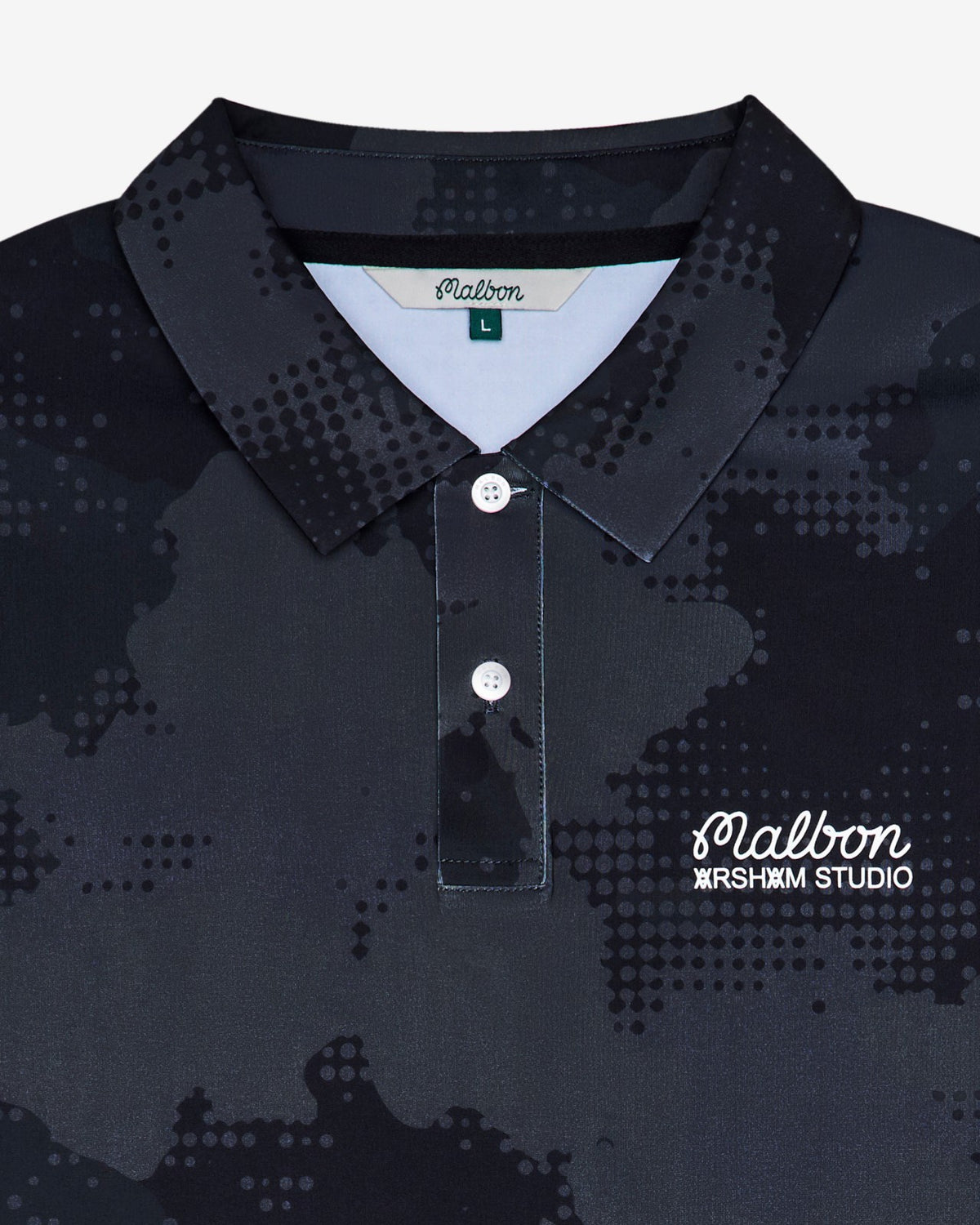 Arsham Fairway Stealth Polo - Black Stealth Camo Malbon Men