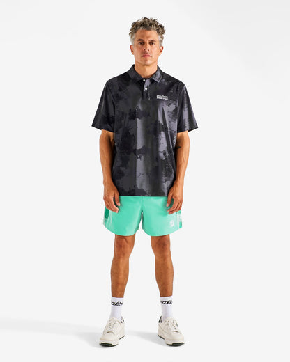 Arsham Fairway Stealth Polo - Black Stealth Camo Malbon Men