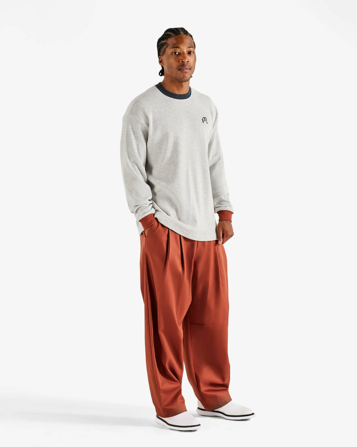 Gorse Heritage Tee - Heather Oatmeal Malbon Men