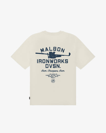 Vista Ironworks Tee - Ivory Malbon Men