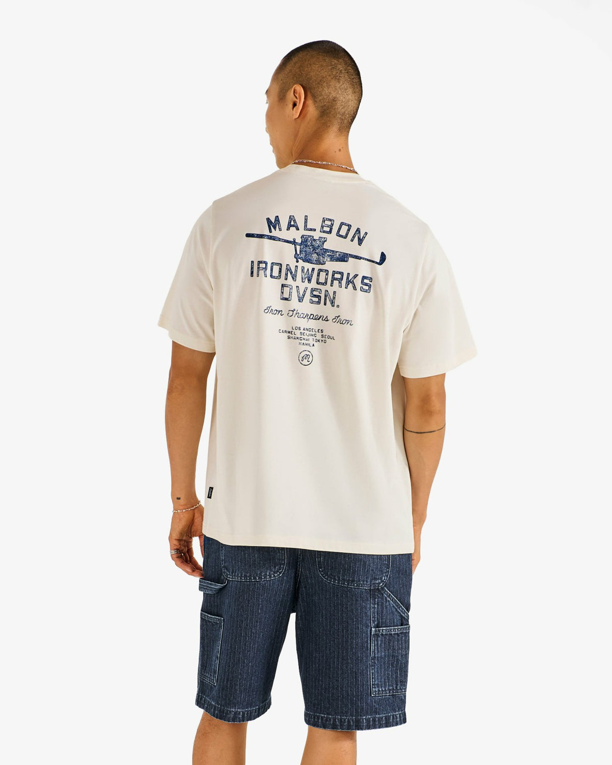 Vista Ironworks Tee - Ivory Malbon Men