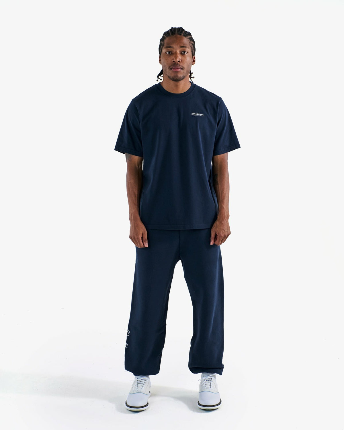 Bermuda Baldwin Tee - Navy Malbon Men
