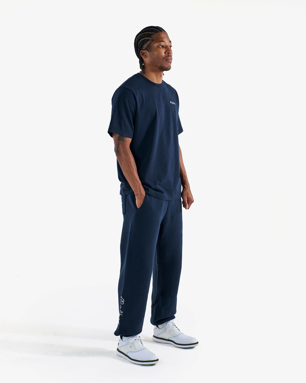 Bermuda Baldwin Tee - Navy Malbon Men