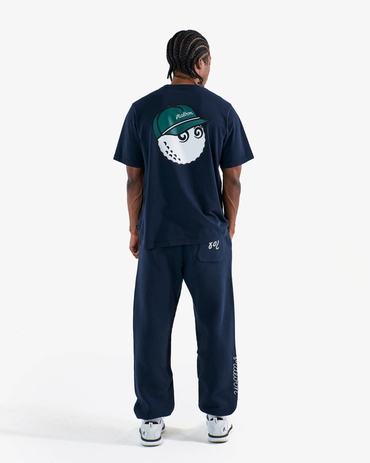 Bermuda Baldwin Tee - Navy Malbon Men