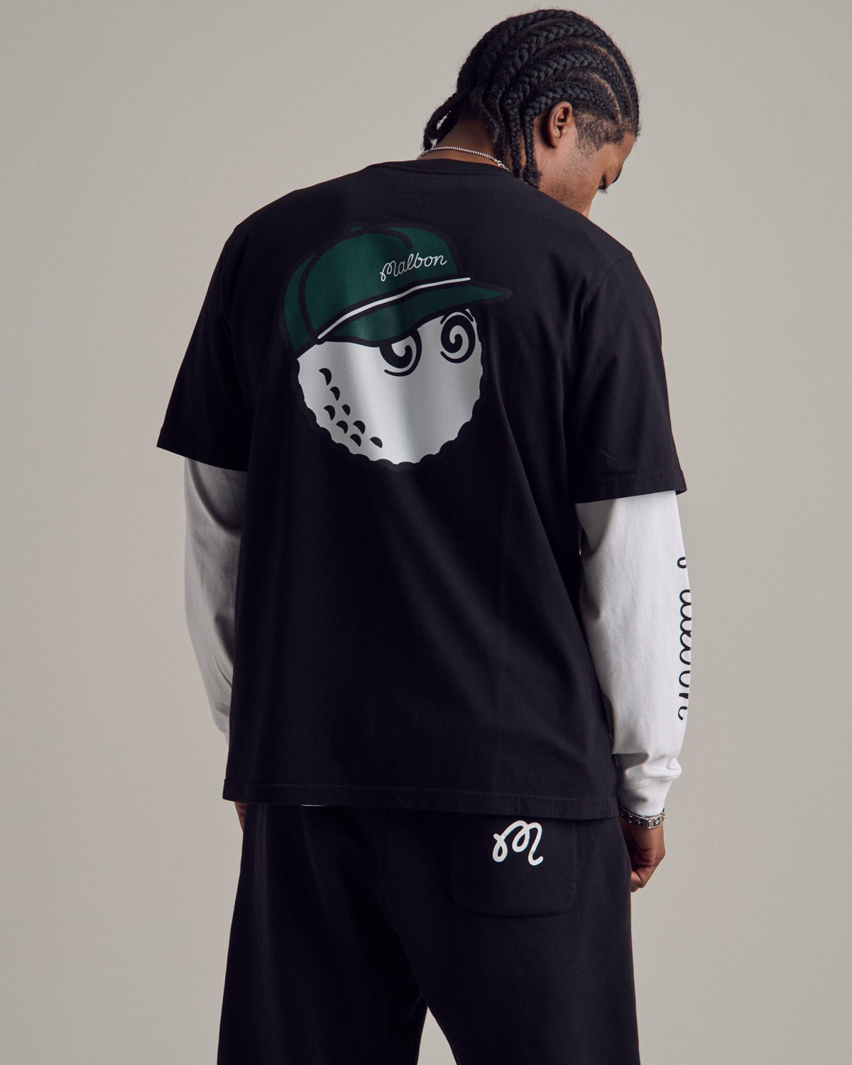 Bermuda Baldwin Tee - Black Malbon Men