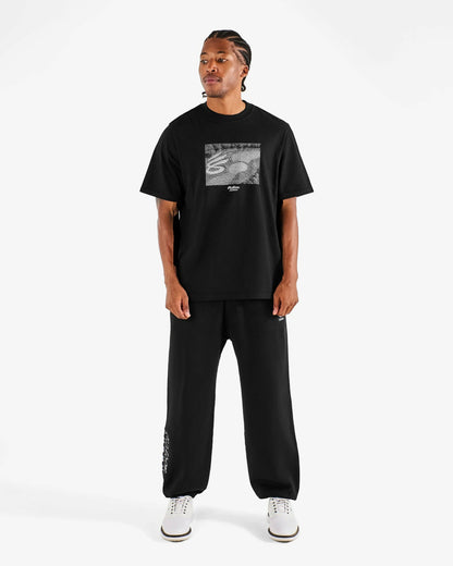 Curry Brand Graphic Bermuda Tee - Black Malbon Men