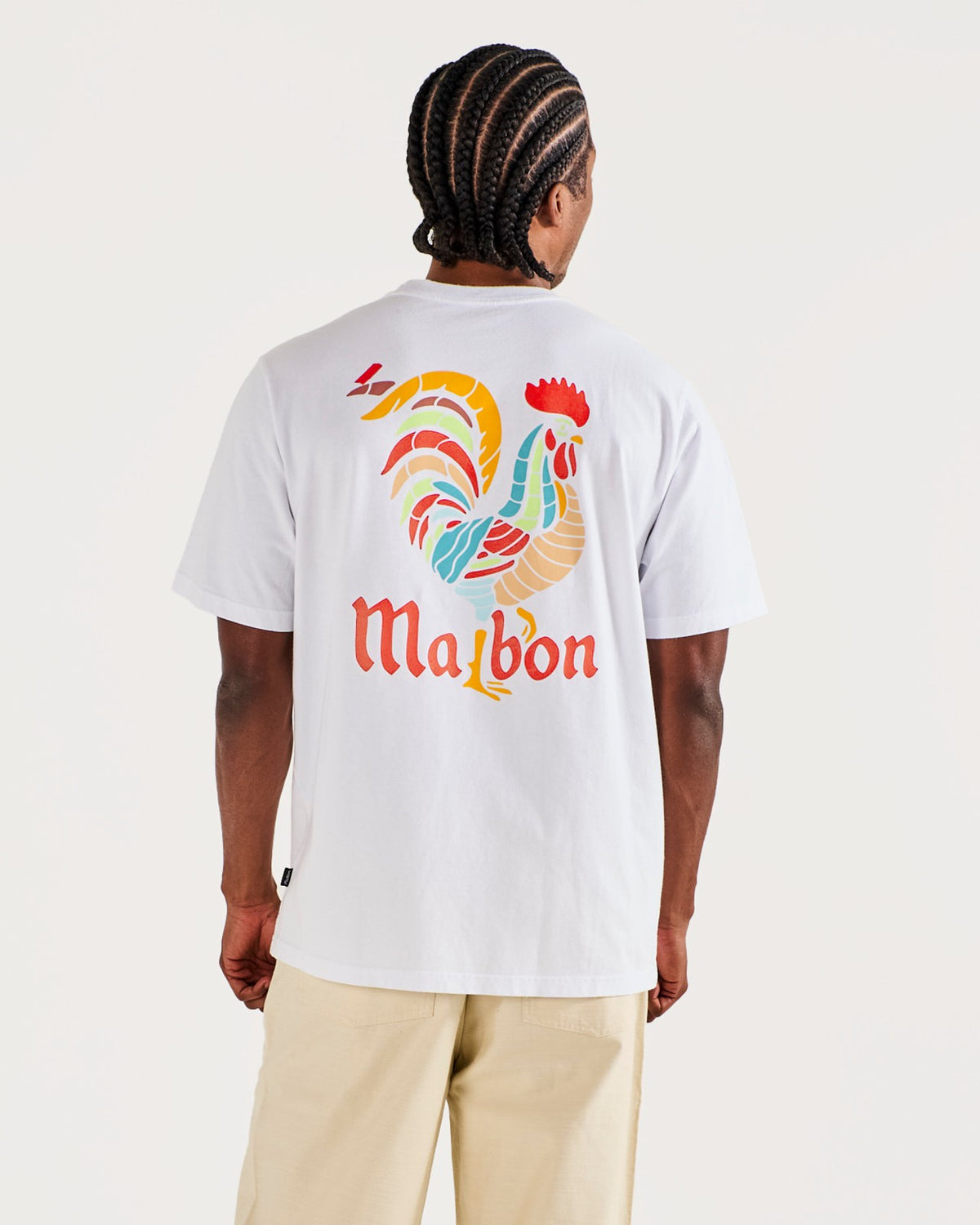 Bermuda Rooster Tee - White Malbon Men