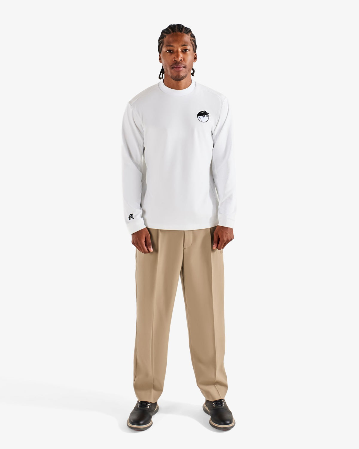 Studio Seoul Panelled Mock Neck - Off White Malbon Men
