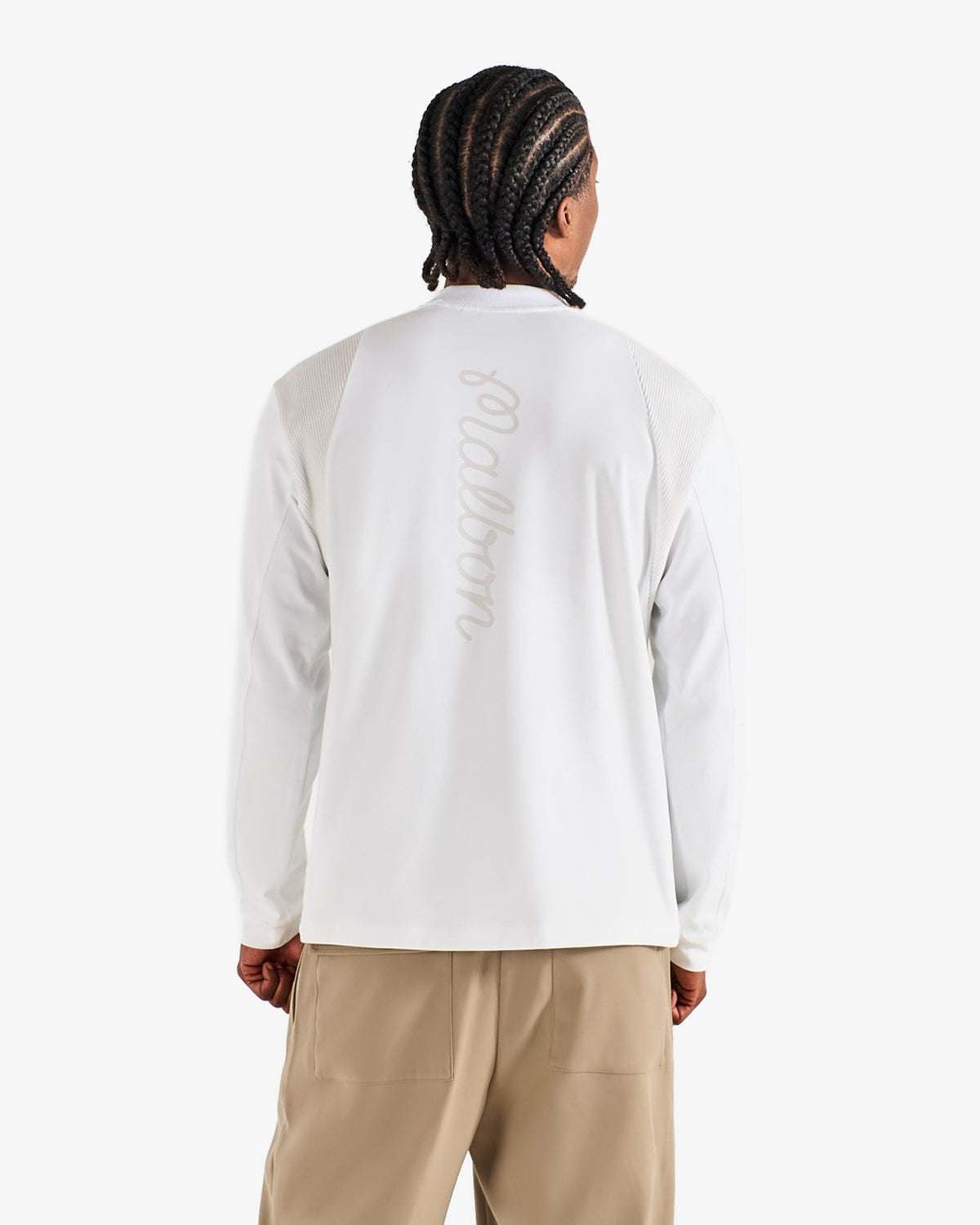 Studio Seoul Panelled Mock Neck - Off White Malbon Men