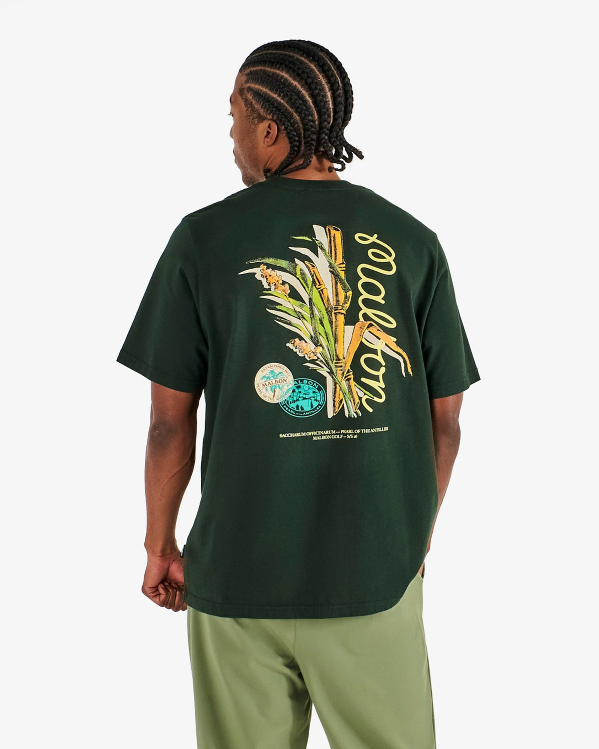 Bermuda Origin Tee - Dark Olive Malbon Men