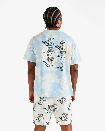 Grateful Dead Bermuda Alphabet Tee - Light Blue Malbon Men