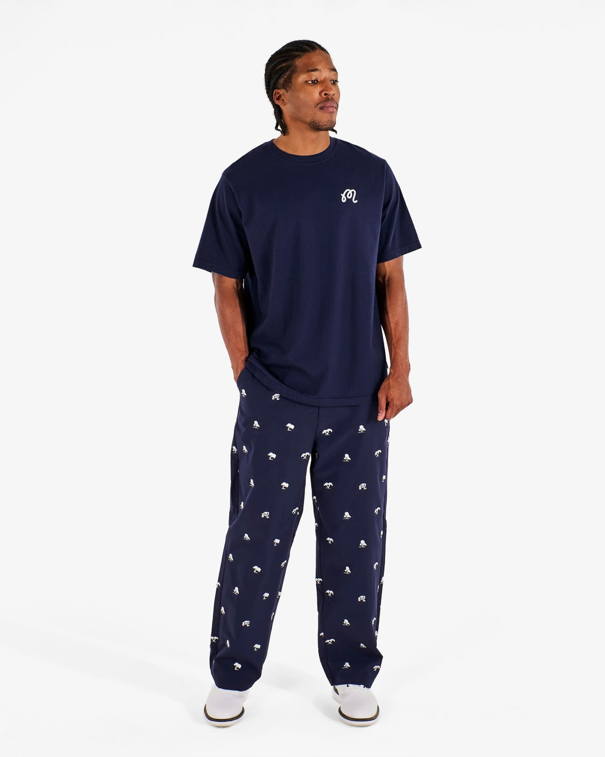 Torrey Pines Bermuda Eagle Tee - Baritone Blue Malbon Men