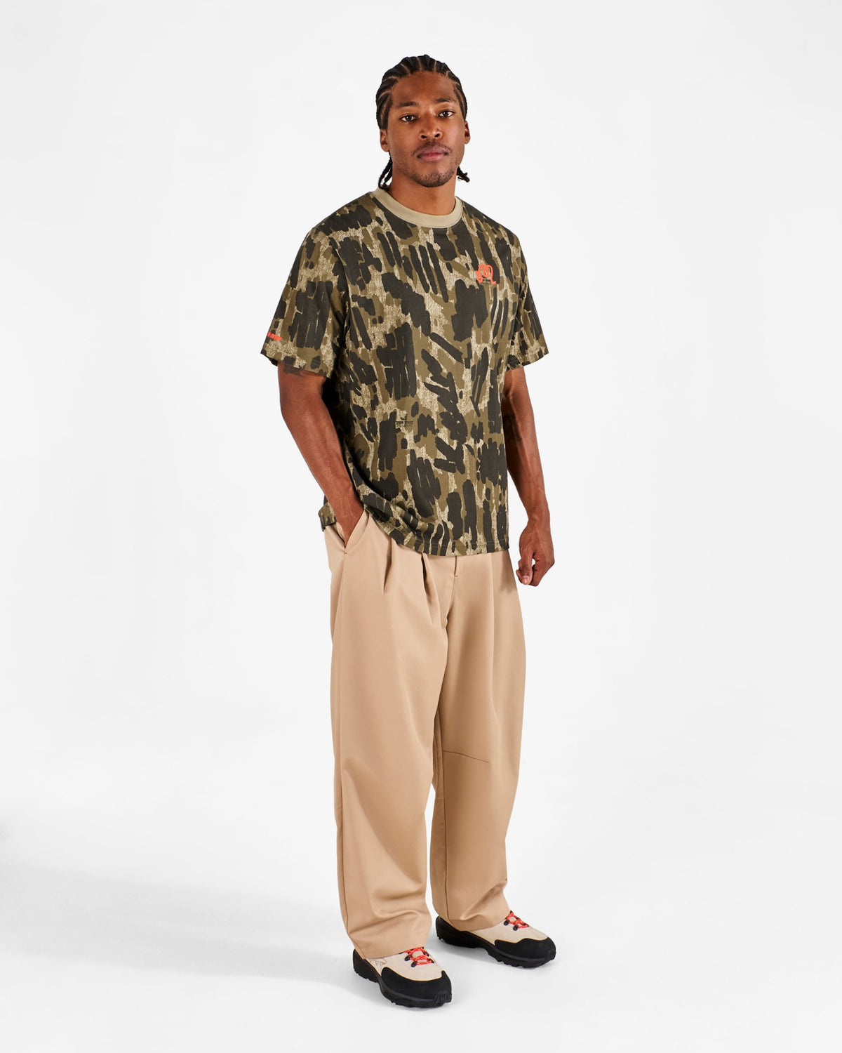 Bermuda Tee Tour Divot Camo - Bark Camo Malbon Men