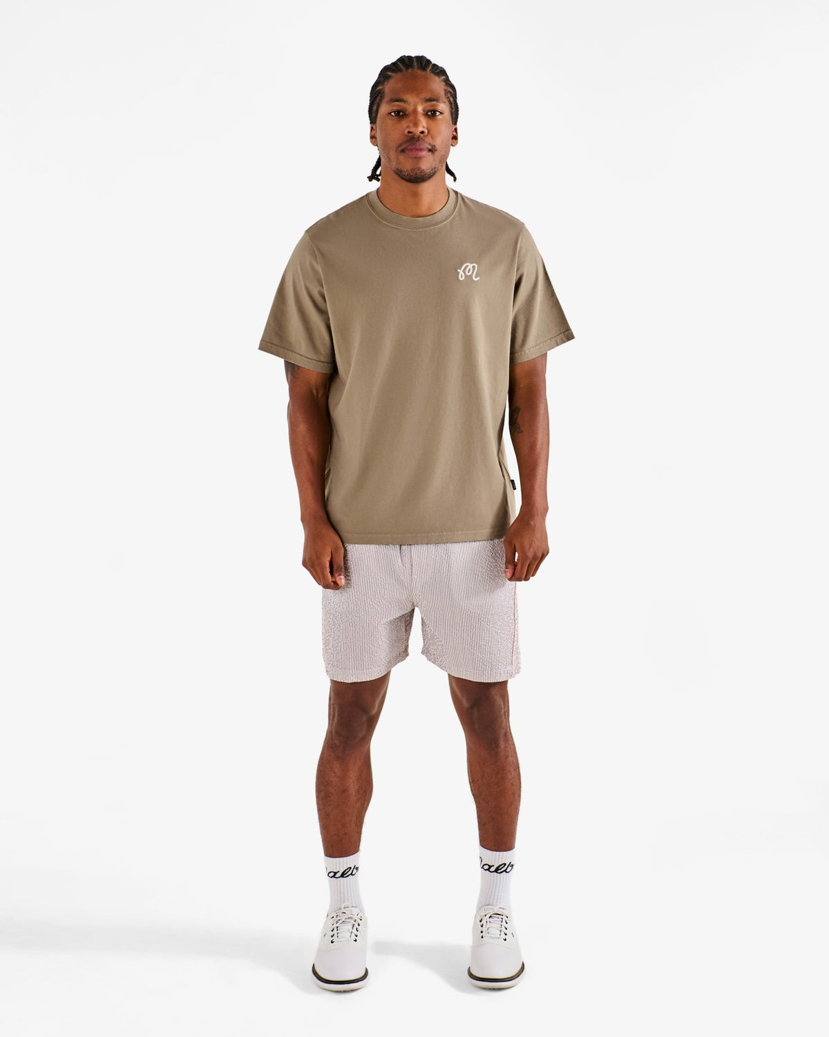 Bermuda Palms Tee - Taupe Malbon Men