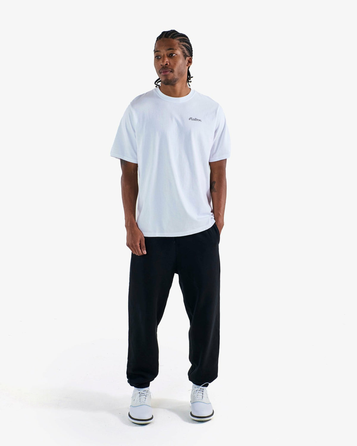 Bermuda Baldwin Tee - White Malbon Men