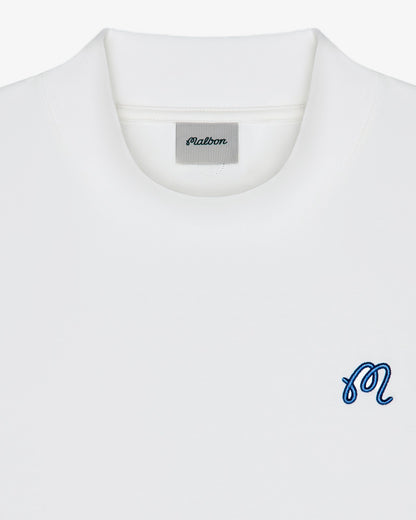 Upland Mockneck Tee - Snow White Malbon Men