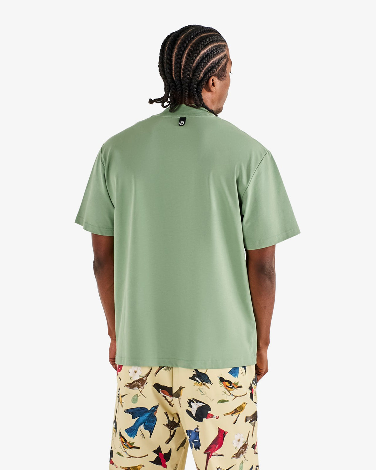 Mare Mockneck Tee - Seafoam Sage Malbon Men