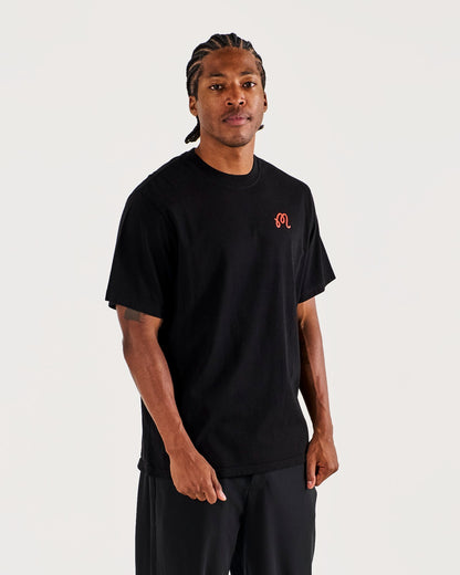 Bermuda Rooster Tee - Black Malbon Men