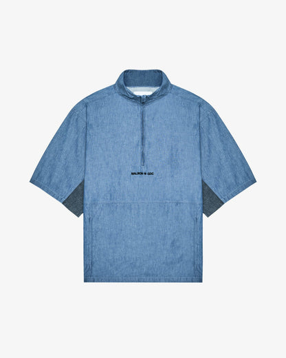 Gdc Denim Windshirt - Light Blue Malbon Men