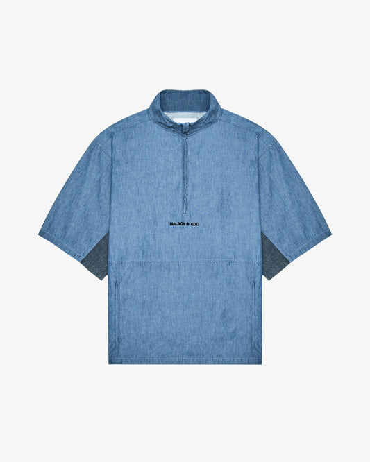 Gdc Denim Windshirt - Light Blue Malbon Men
