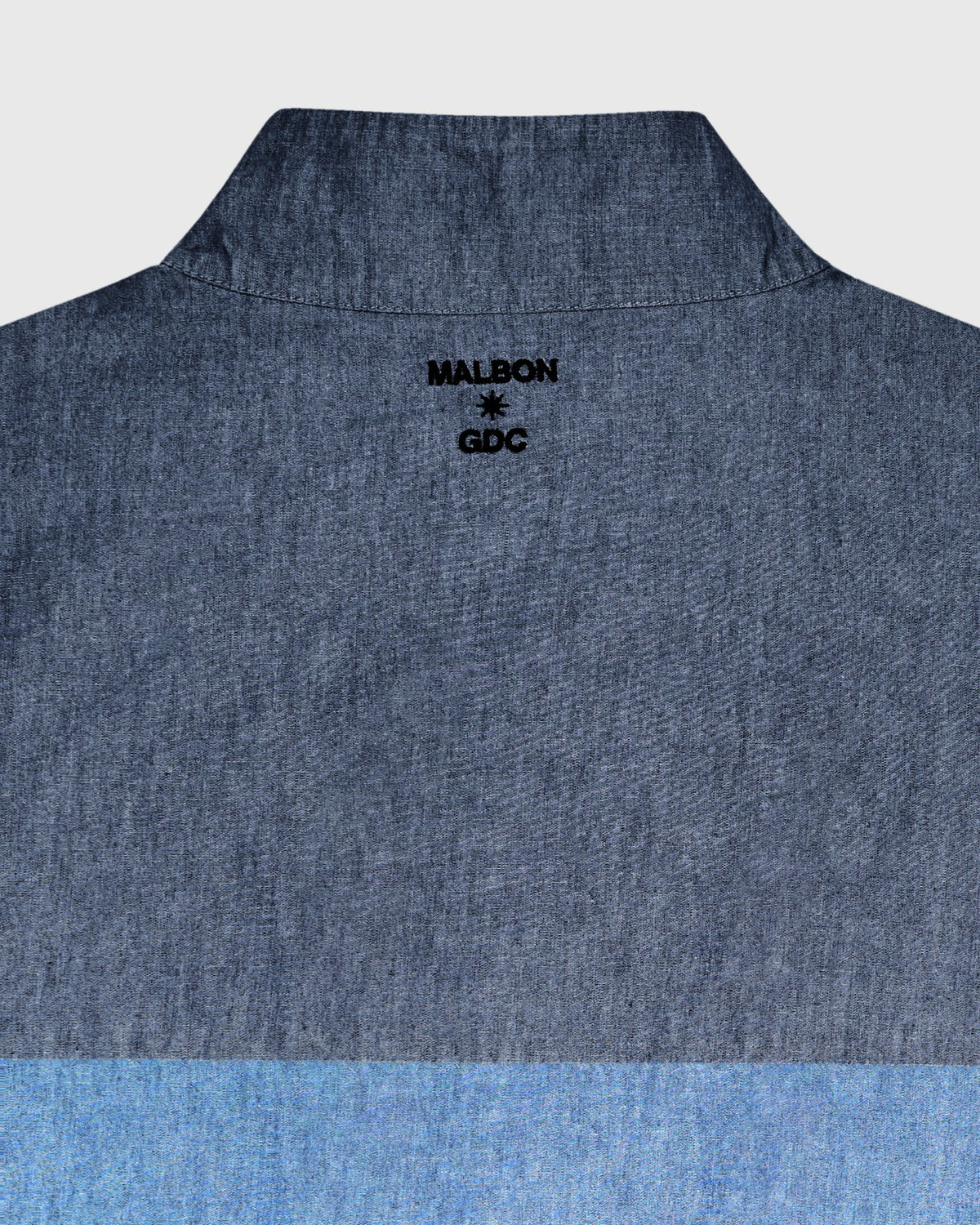 Gdc Denim Quarter Zip - Navy Malbon Men