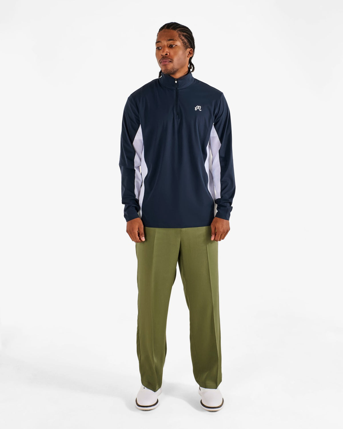 Santiago Mid Layer - Midnight / White Malbon Men