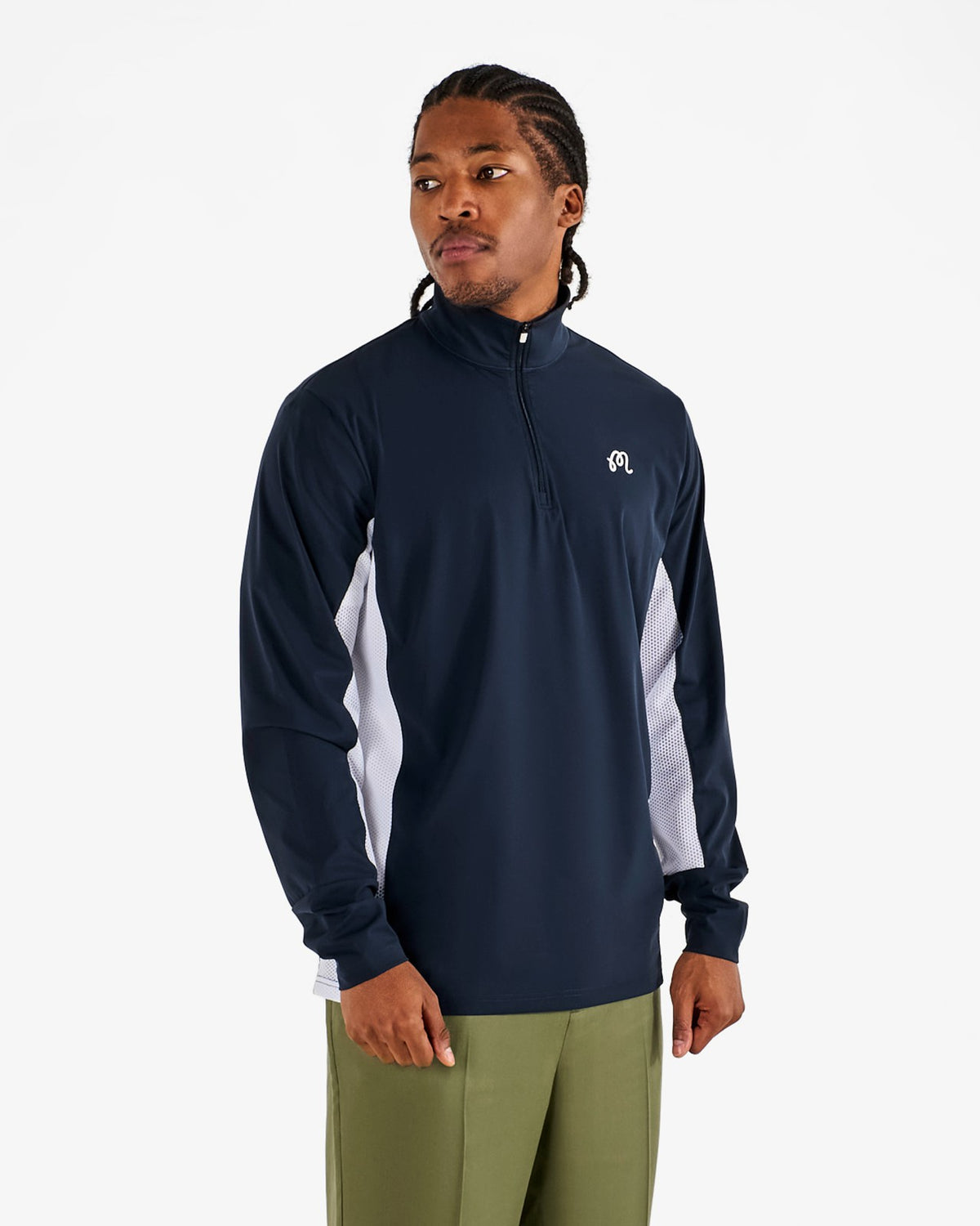 Santiago Mid Layer - Midnight / White Malbon Men