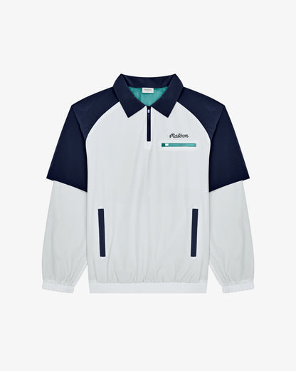 Marina Windshirt - White / Midnight Malbon Men