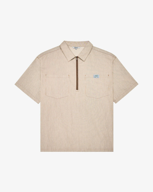 Hickory Windshirt - Hickory Brown Stripe Malbon Men