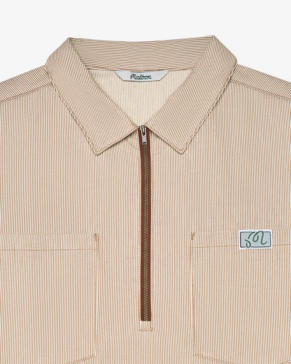 Hickory Windshirt - Hickory Brown Stripe Malbon Men